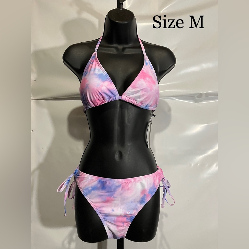 Women’s 2 Piece Tie Dye Bikini Swimsuit Size Medium